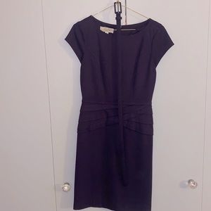 Belted Deep Purple Dress